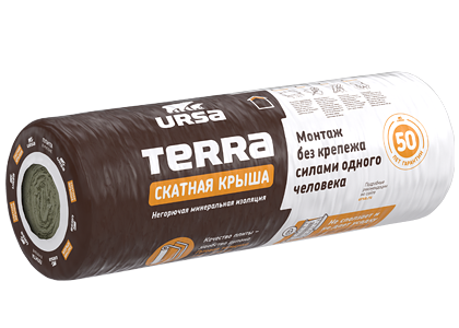URSA TERRA 35 QN Скатная крыша, 100 мм (1 рулон)