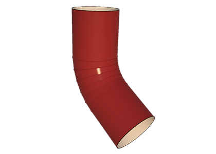 Колено сливное МП Проект D150 (RAL 3011)
