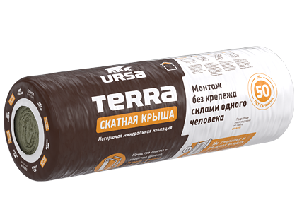 Утеплитель URSA TERRA 35 QN Скатная крыша - Рулон