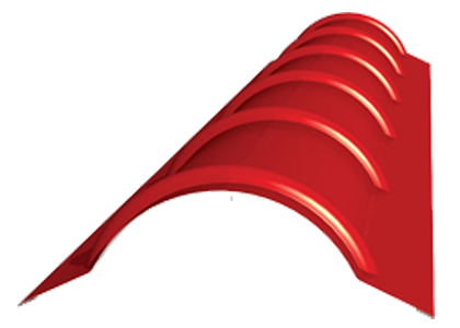  Планка конька круглого R110x2000, 0.45