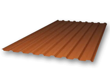 Поликарбонатный профнастил МП-20 (У) - 2000 мм (Бронзовый)