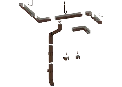 Металлическая водосточная система МП Бюджет