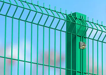 Эконом ограждение GARDIS FIT 3D - 2500.1230.3,3мм (RAL 6005)