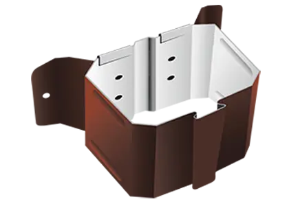 Держатель трубы МП Бюджет 76х102 мм. (на дерево) (RAL 8017) Держатель трубы МП Бюджет 76х102 мм. (на дерево) (RAL 8017)