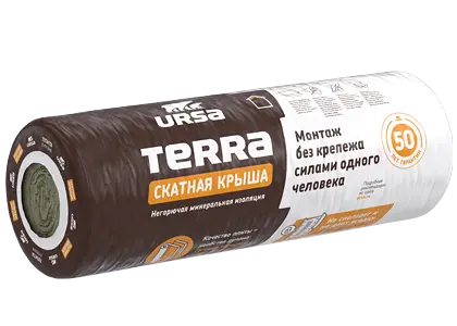 Утеплитель URSA TERRA 35 QN Скатная крыша - Рулон