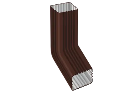 Колено трубы МП Бюджет 76х102 мм. (RAL 8017) Колено трубы МП Бюджет 76х102 мм. (RAL 8017)