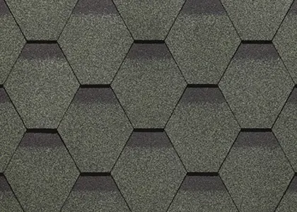 Гибкая черепица Docke STANDARD Сота (Зеленый)