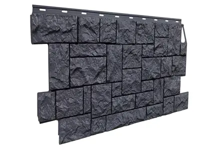 Фасадные панели FINEBER КАМЕНЬ ДИКИЙ (Асфальт) Фасадные панели FINEBER КАМЕНЬ ДИКИЙ (Асфальт)