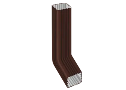 Труба водосточная с коленом МП Бюджет 76х102х3000 мм. (RAL 8017)