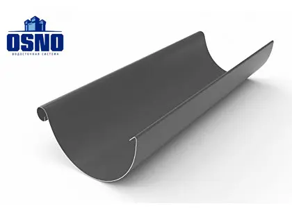 Желоб водосточный OSNO - 3000 мм. (Цинк) Желоб водосточный OSNO - 3000 мм. (Цинк)