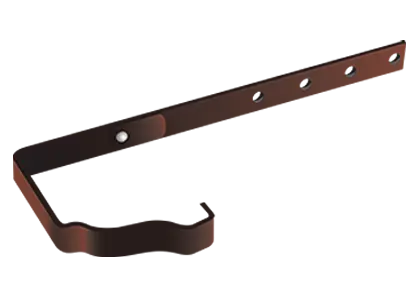 Держатель желоба МП Бюджет 120х86 мм. (RAL 8017)