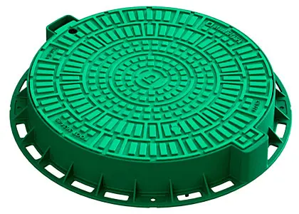 Люк садовый пластиковый зелёный «Лого» Люк садовый пластиковый зелёный «Лого»