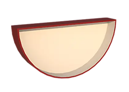 Заглушка желоба МП Проект D185 (RAL 3011)