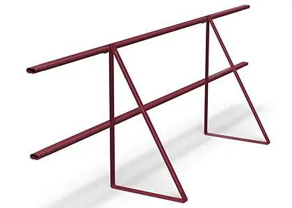 Ограждение кровельное МП 600х1860 мм (RAL 3005) Ограждение кровельное МП 600х1860 мм (RAL 3005)