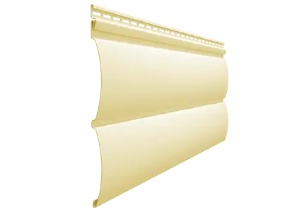 Виниловый сайдинг «БЛОК-ХАУС» (D4.7T), PREMIUM (Банан)